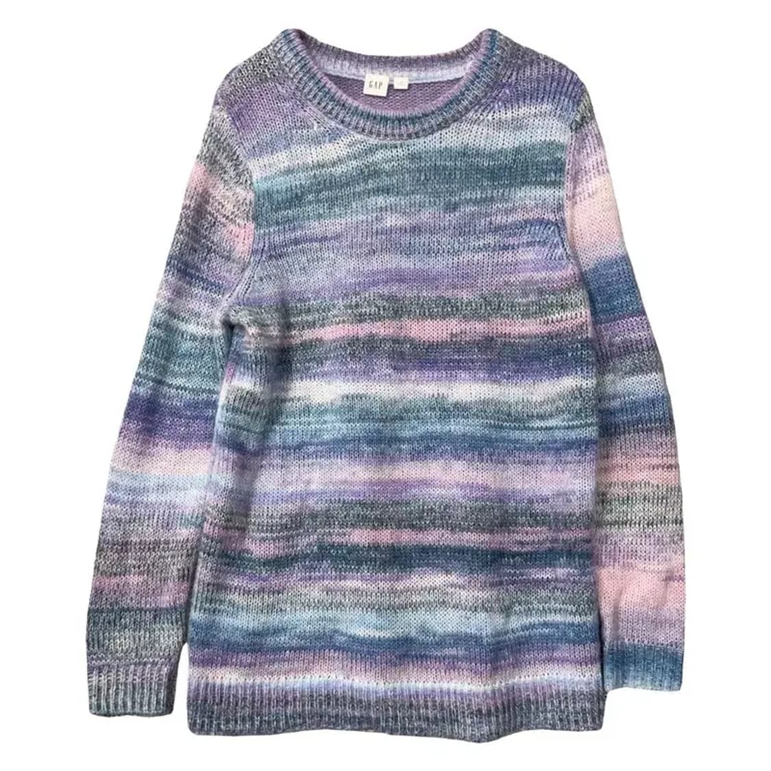 갭 스트라이프 다채색 빈티지 아크릴 니트 M 상품이미지1