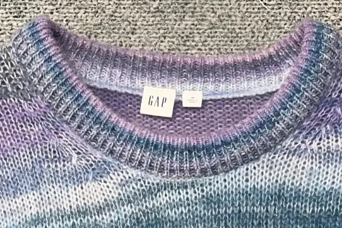 갭 스트라이프 다채색 빈티지 아크릴 니트 M 상품이미지5