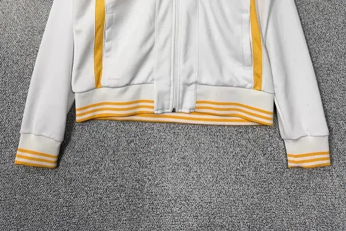 아디다스 화이트 옐로우 오리지날 트랙탑 집업 저지 95 상품이미지4