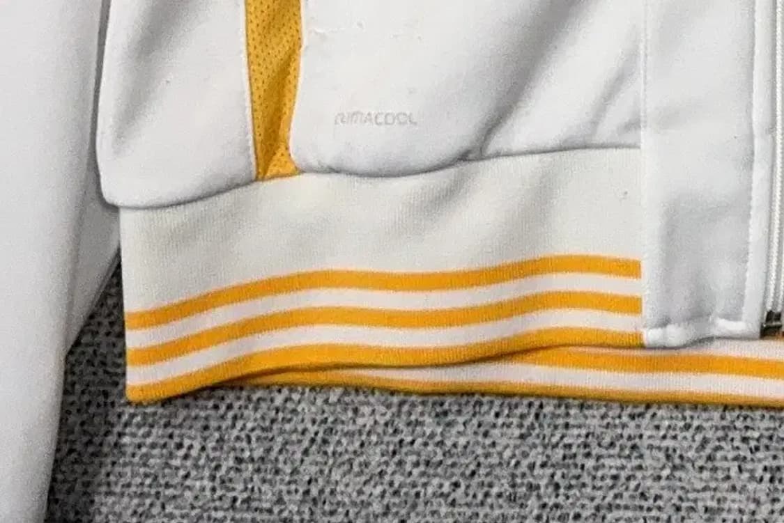 아디다스 화이트 옐로우 오리지날 트랙탑 집업 저지 95 상품이미지6