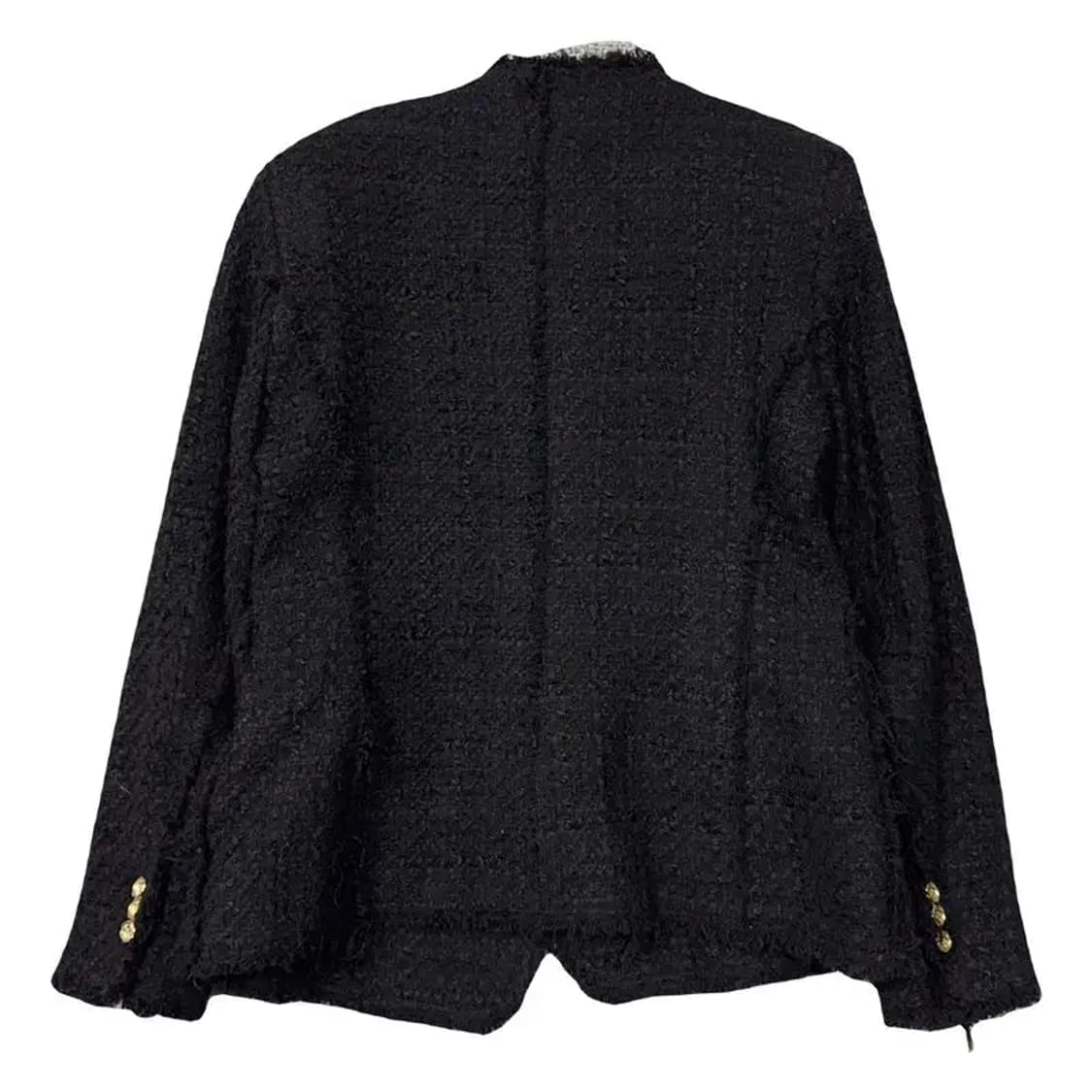 자라 블랙 금방 트위드 블레이저 M 상품이미지2