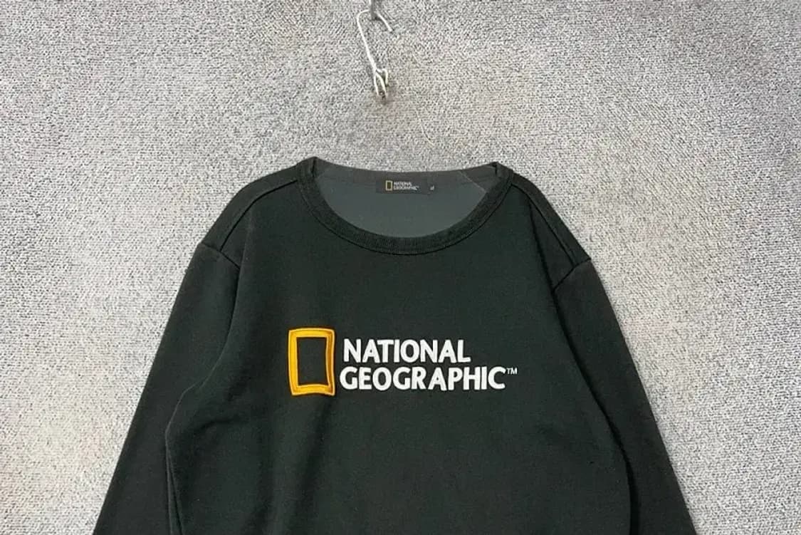 내셔널지오그래픽 프린팅 그린 맨투맨 XL 상품이미지3