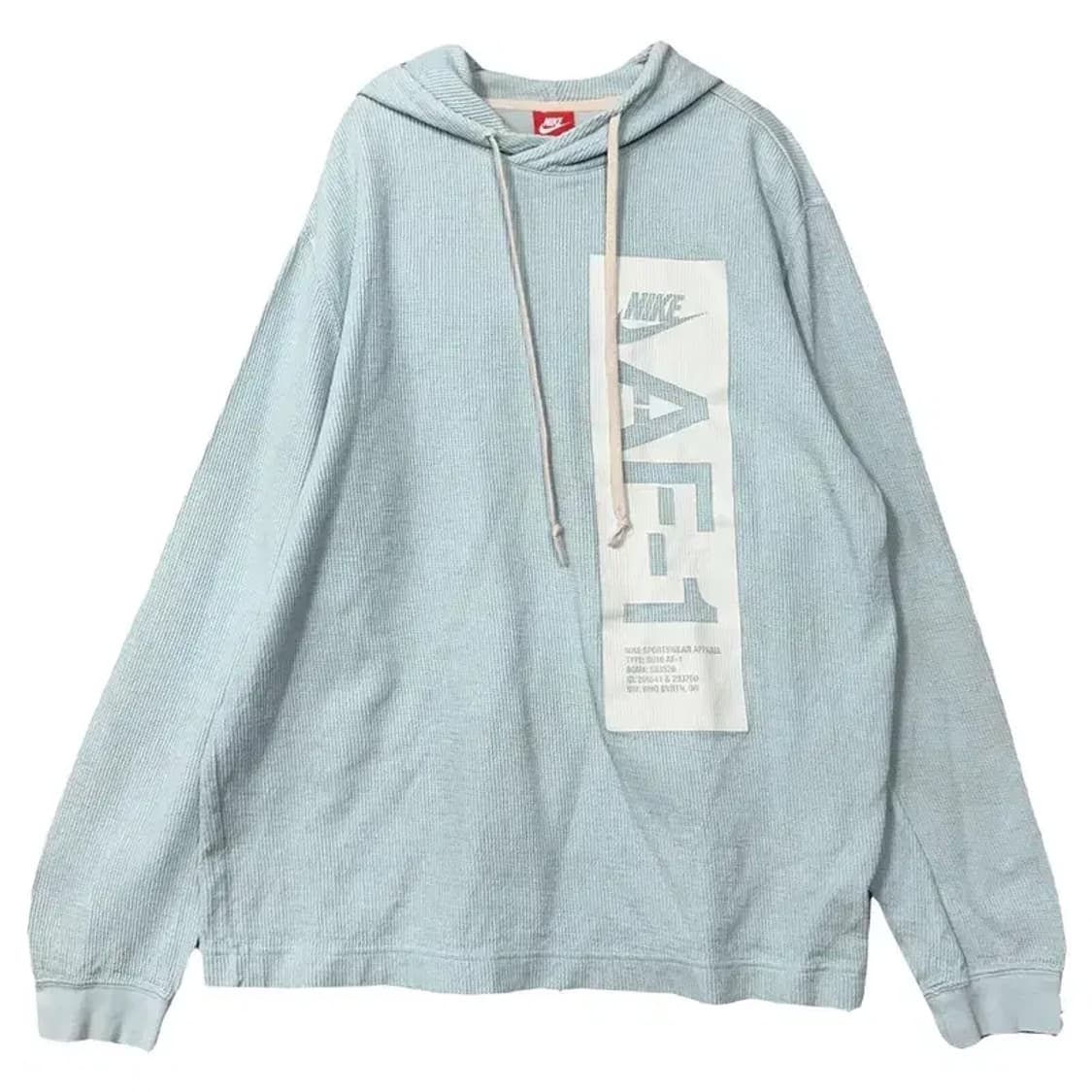 나이키 프린팅 라이트 블루 후드티 XL 상품이미지1