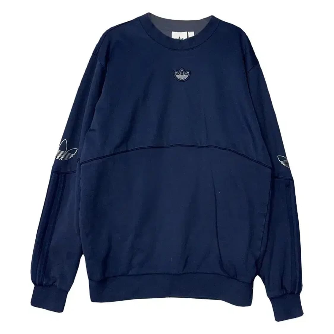 아디다스 네이비 센터 로고 맨투맨 L 상품이미지1