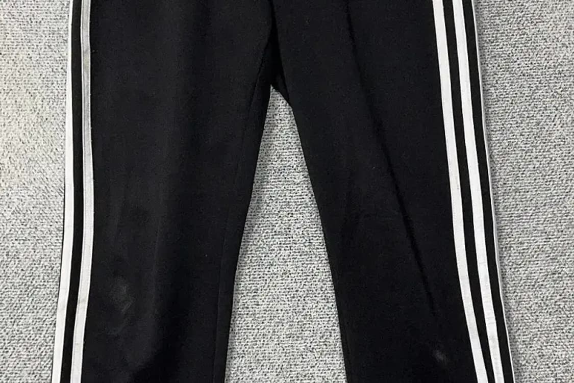 아디다스 블랙 삼선 트레이닝 팬츠 L 상품이미지4