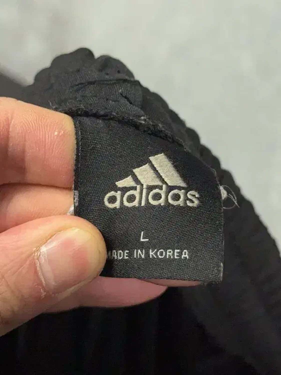 아디다스 블랙 삼선 트레이닝 팬츠 L 상품이미지6