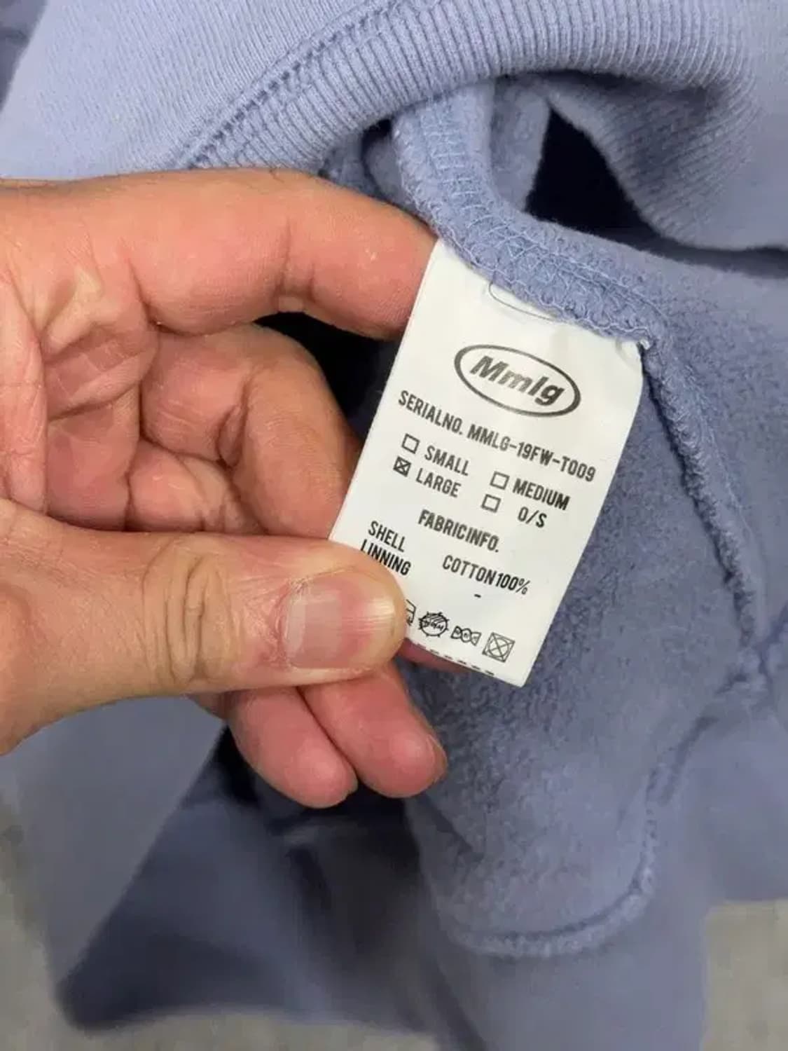 MMLG 프린팅 라이트 그레이 맨투맨 LARGE 상품이미지8