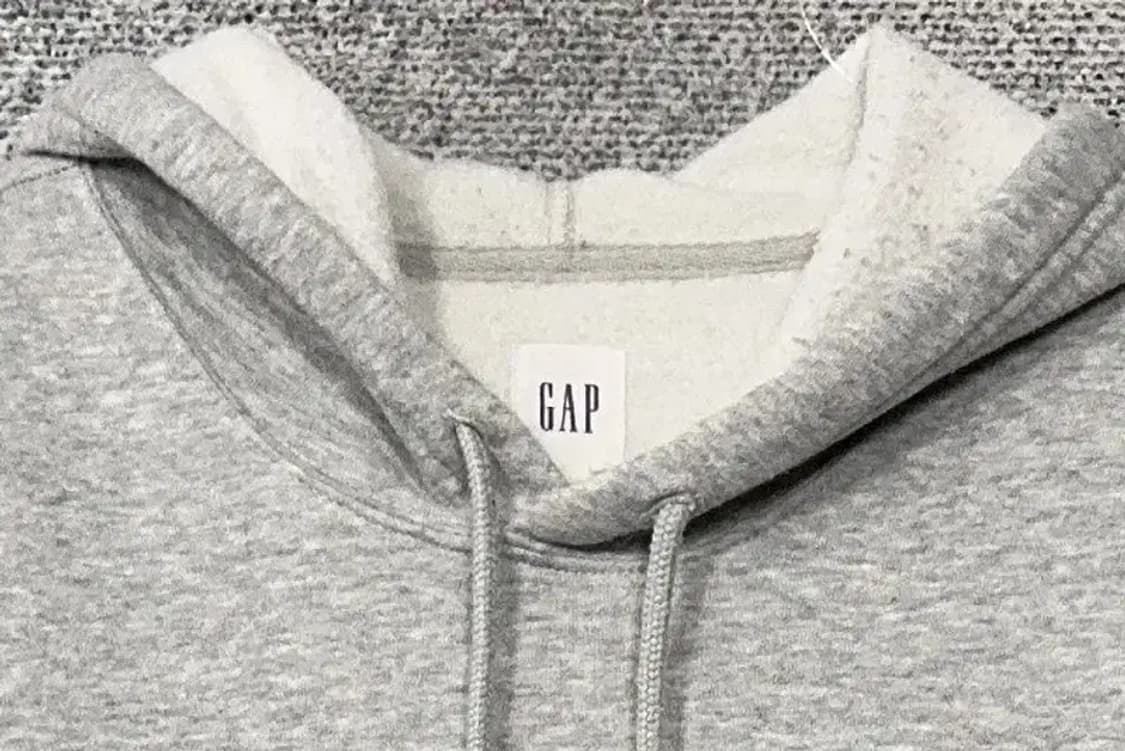 갭 로고 그레이 후드티 L 상품이미지5