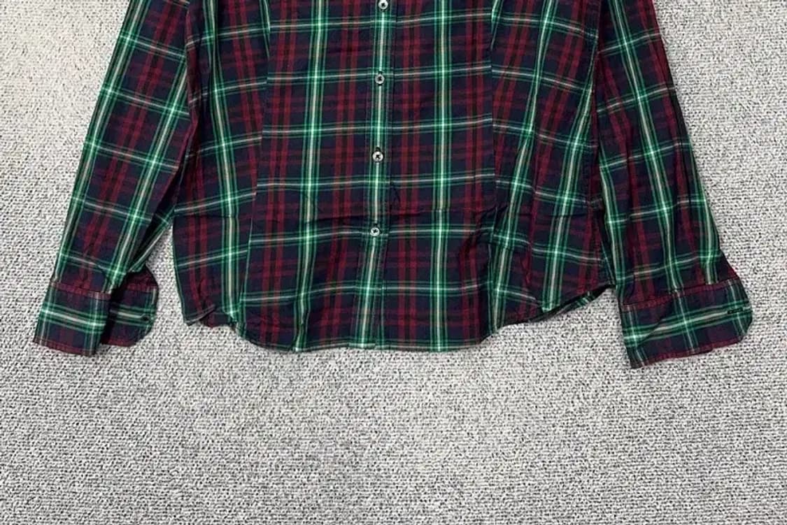 빈폴 체크 레드 그린 셔츠 100 상품이미지4