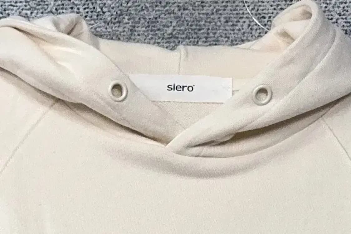 시에로 꽃 자수 크림 후드티 0(XS) 상품이미지5