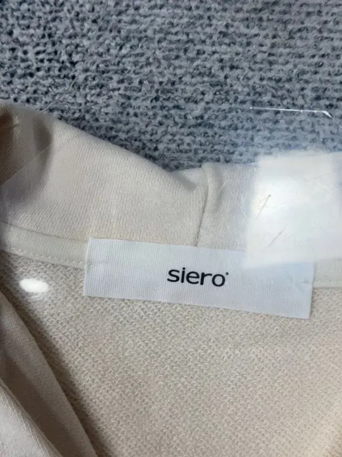 시에로 꽃 자수 크림 후드티 0(XS) 상품이미지7