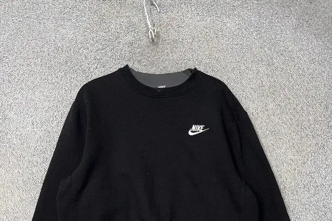 나이키 블랙 로고 맨투맨 S 상품이미지2