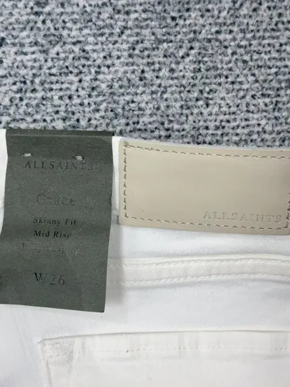 [새상품]올세인츠 화이트 스키니진 W26 상품이미지10