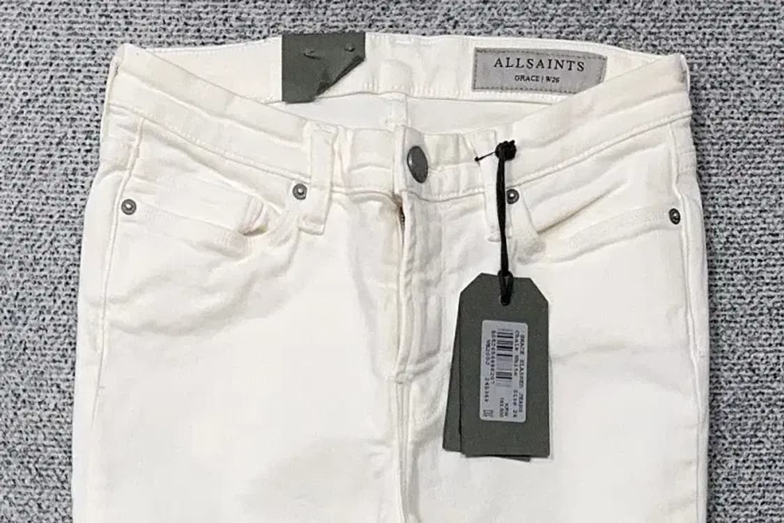 [새상품]올세인츠 화이트 스키니진 W26 상품이미지3