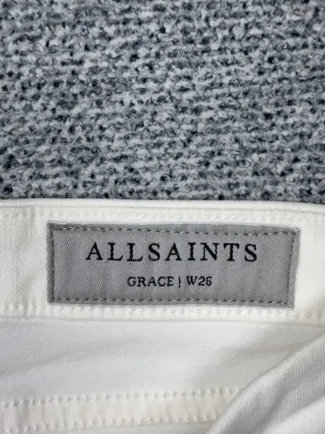 [새상품]올세인츠 화이트 스키니진 W26 상품이미지8