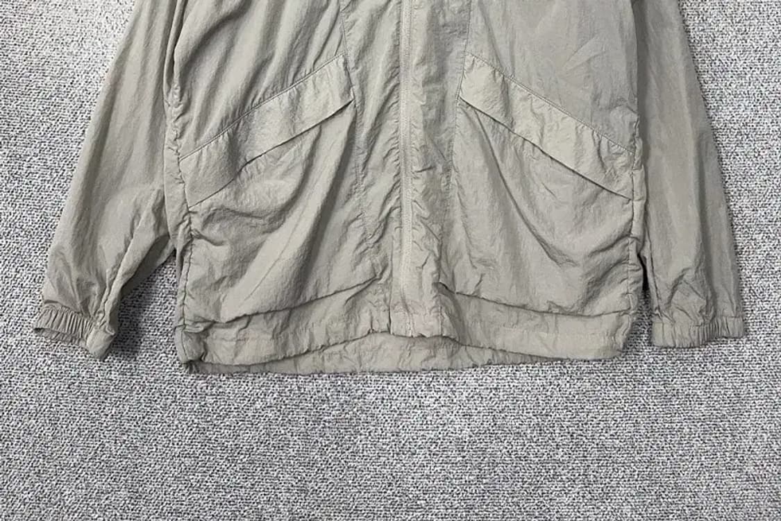 푸마 로고 그레이 오버핏 후드 바람막이 XL 상품이미지4