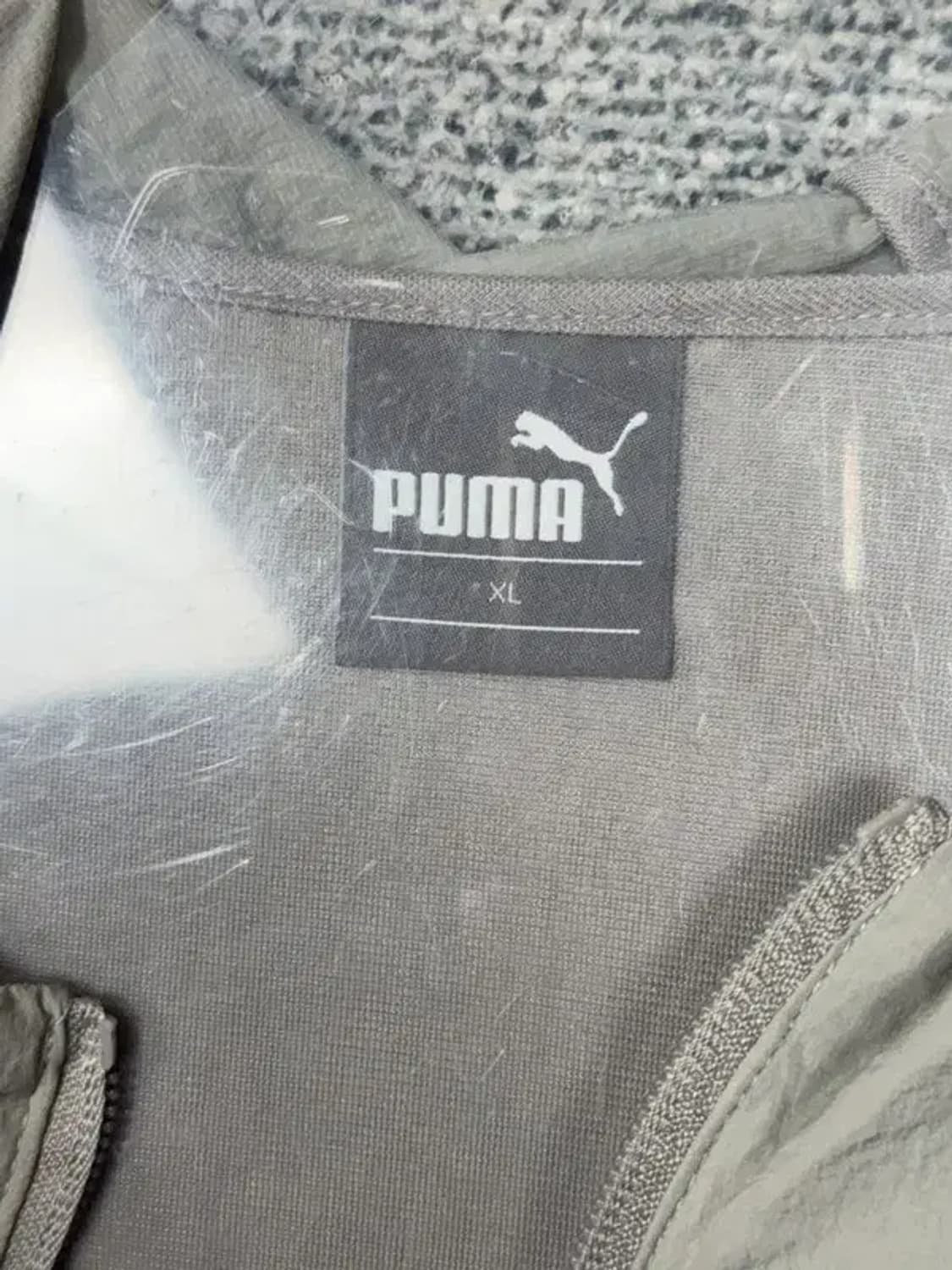 푸마 로고 그레이 오버핏 후드 바람막이 XL 상품이미지7