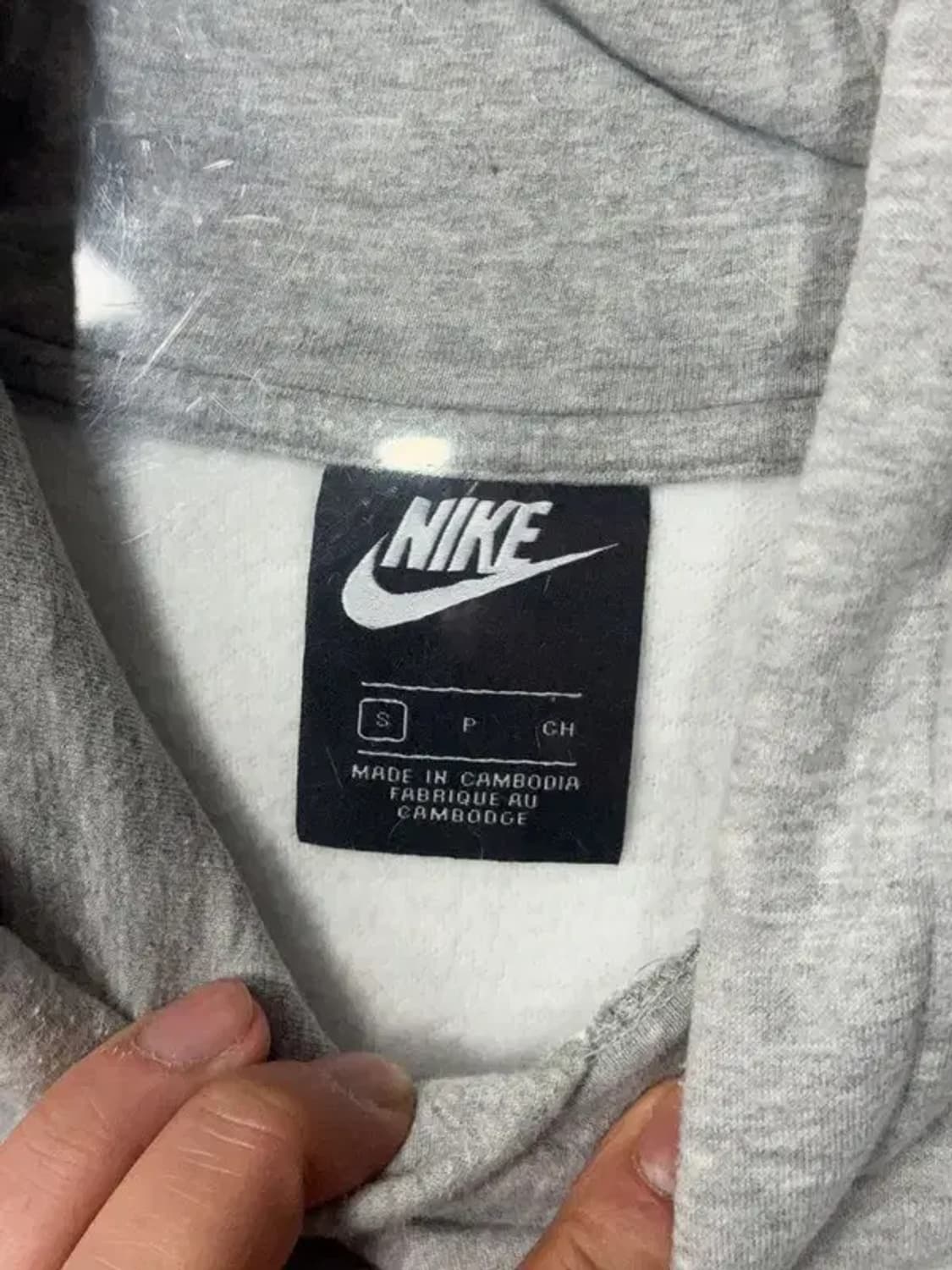 나이키 라이트 그레이 로고 후드티 S 상품이미지7