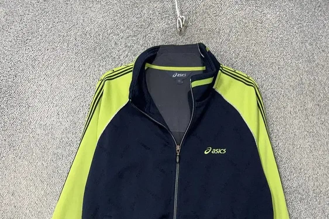 아식스 네이비 로고 기능성 집업 95 상품이미지3