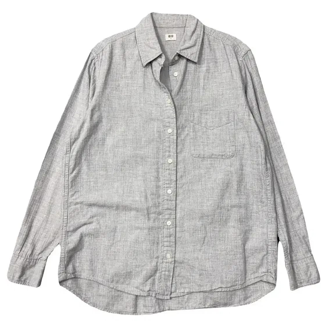 유니클로 라이트 그레이 포켓 셔츠 L 상품이미지1