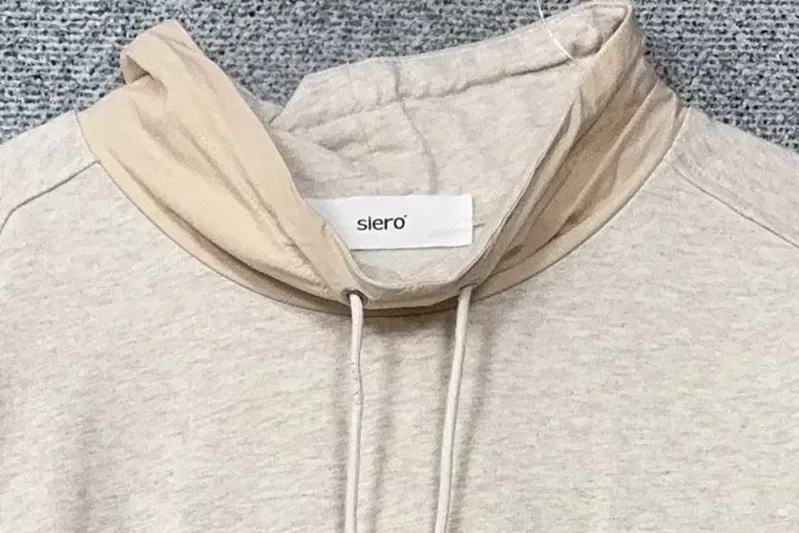 시에로 크림 베이지 후드티 0(XS) 상품이미지5