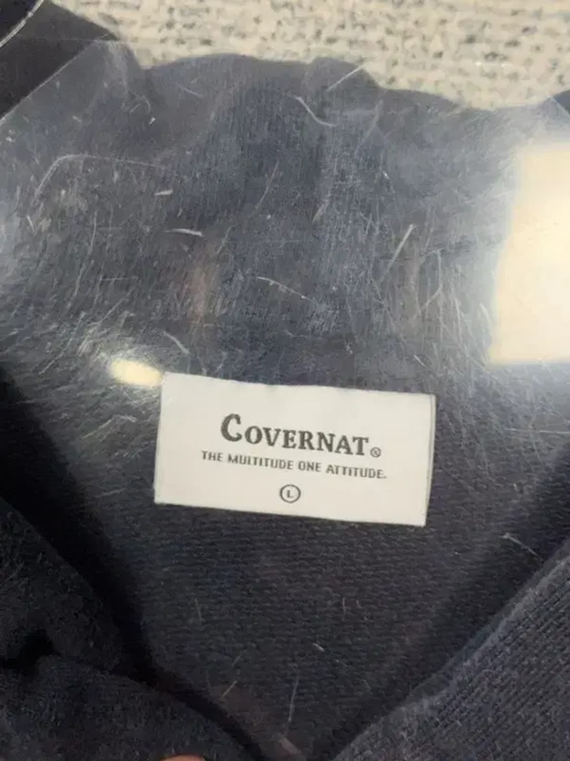 커버낫 로고 네이비 후드티 L 상품이미지7