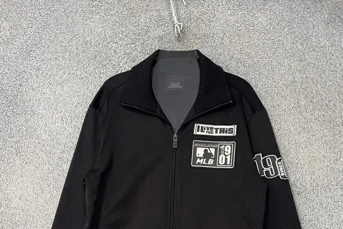 엠엘비 프린팅 블랙 기능성 집업 저지 100 상품이미지3