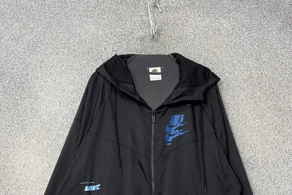 나이키 블랙 로고 프린팅 기능성 후드 바람막이 M 상품이미지3