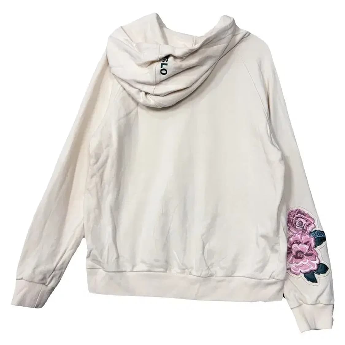 시에로 크림 꽃자수 후드티 0(XS) 상품이미지2