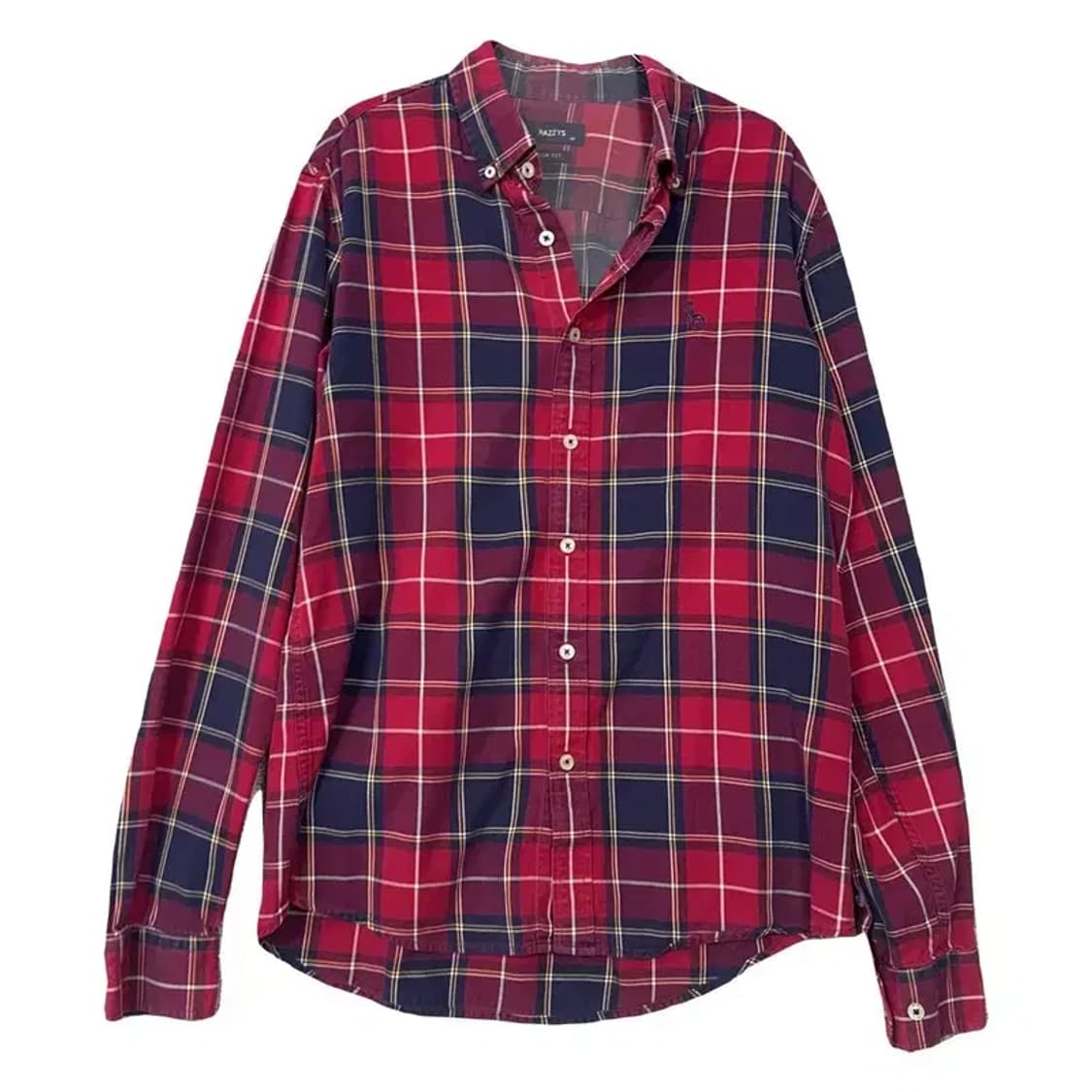 해지스 체크 레드 셔츠 L 상품이미지1