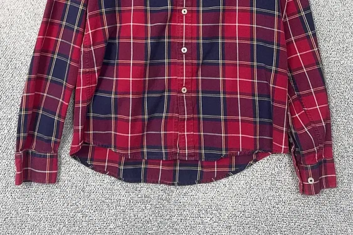 해지스 체크 레드 셔츠 L 상품이미지4