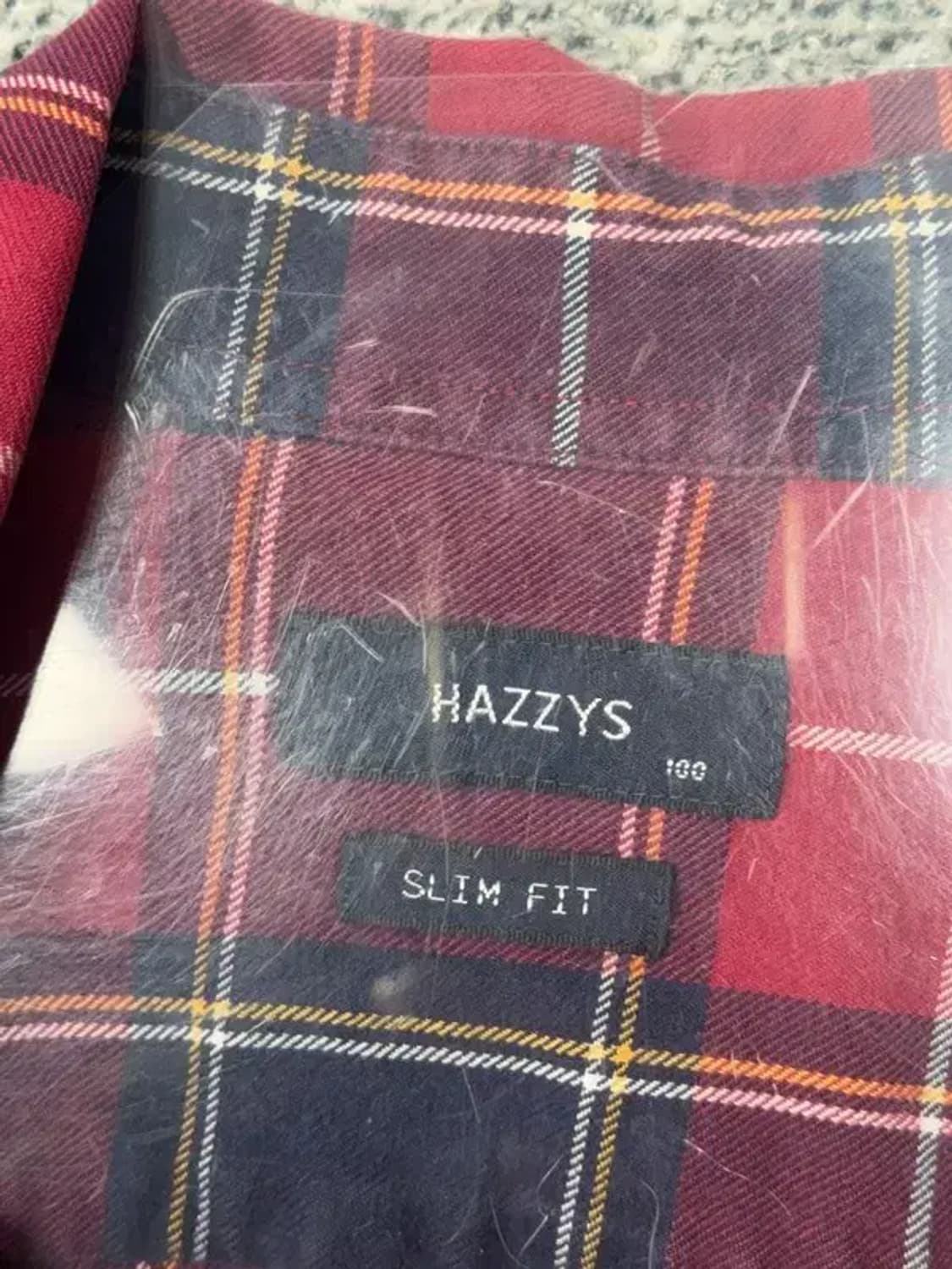 해지스 체크 레드 셔츠 L 상품이미지6