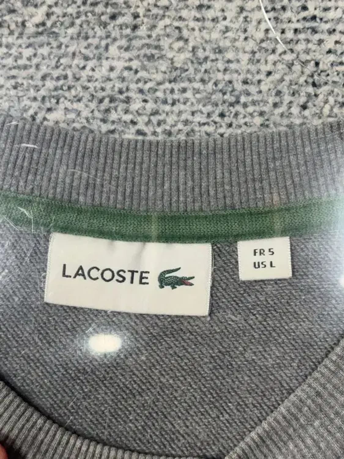 라코스테 빅로고 그레이 맨투맨 105 상품이미지6