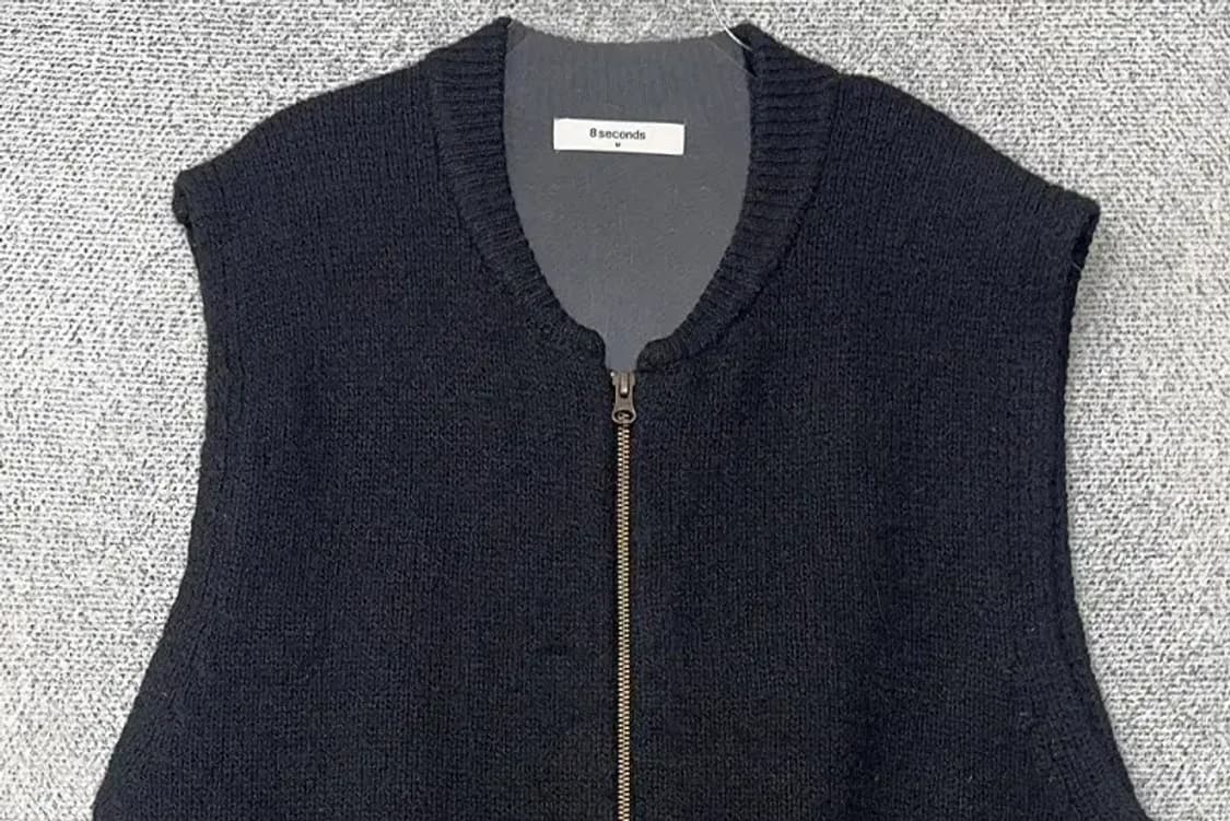 에잇세컨즈 네이비 니트 조끼 M 상품이미지3