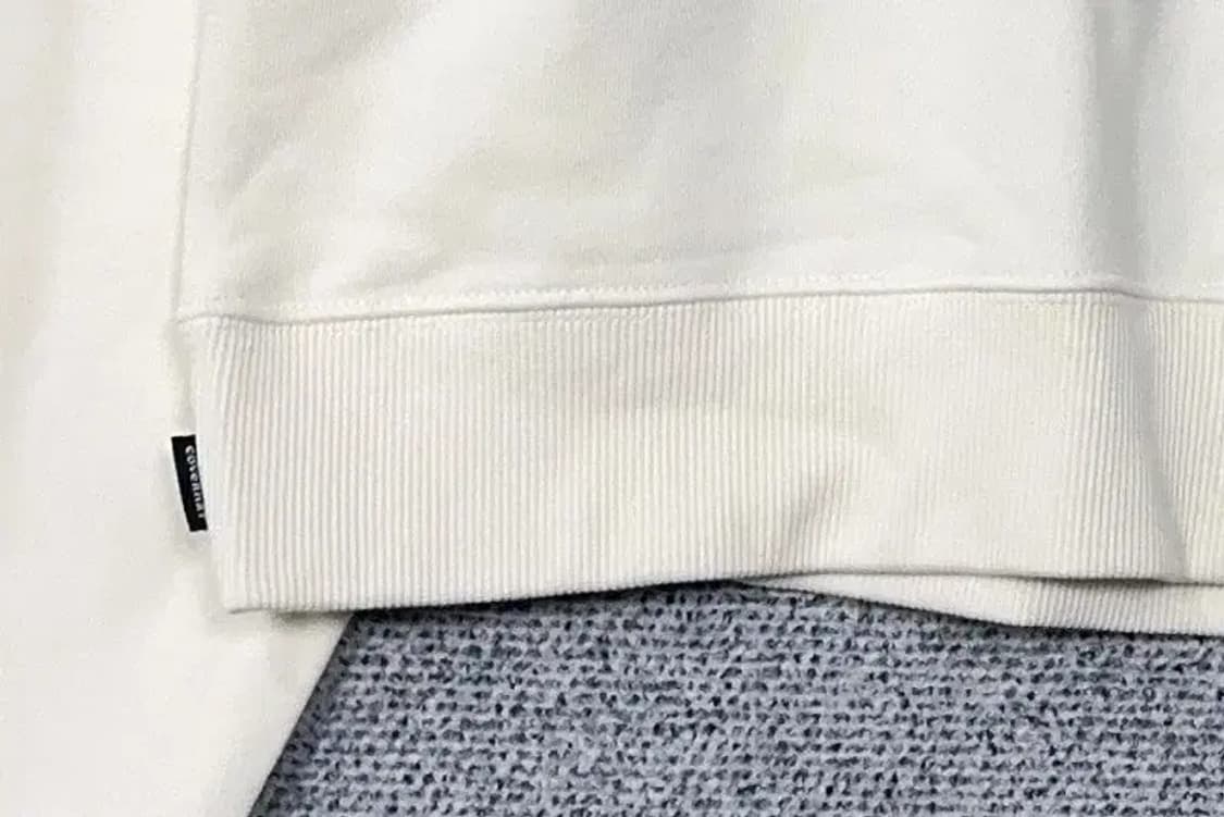 커버낫 크림 화이트 캐주얼 로고 맨투맨 WM 상품이미지6