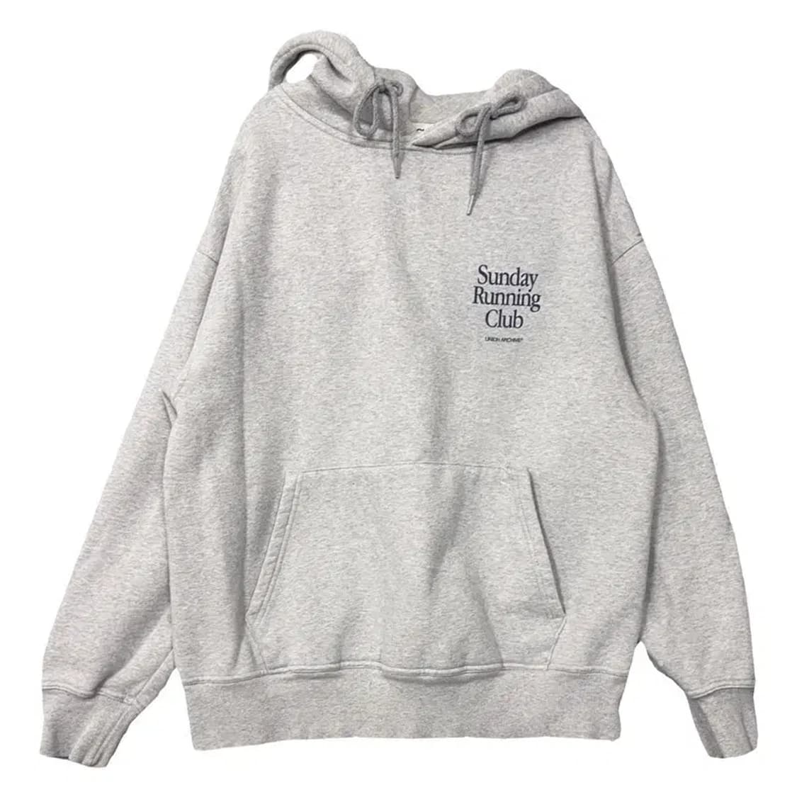 유니온 아카이브 라이트 그레이 로고 후드티 M 상품이미지1