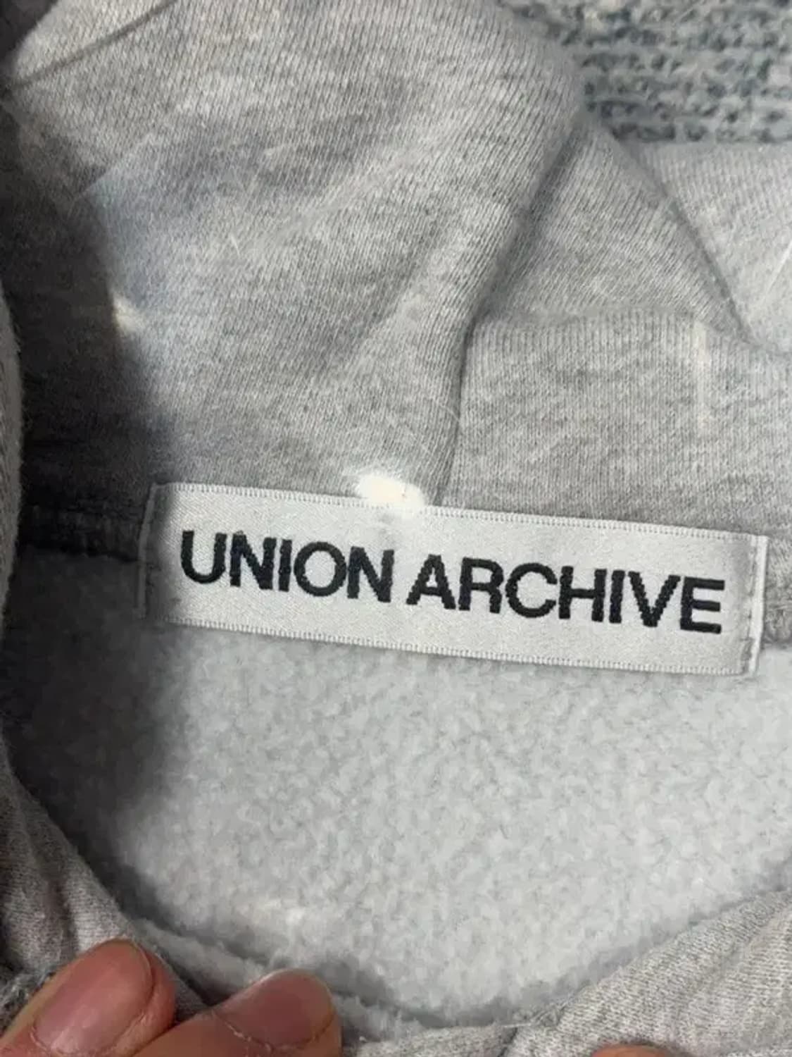 유니온 아카이브 라이트 그레이 로고 후드티 M 상품이미지7