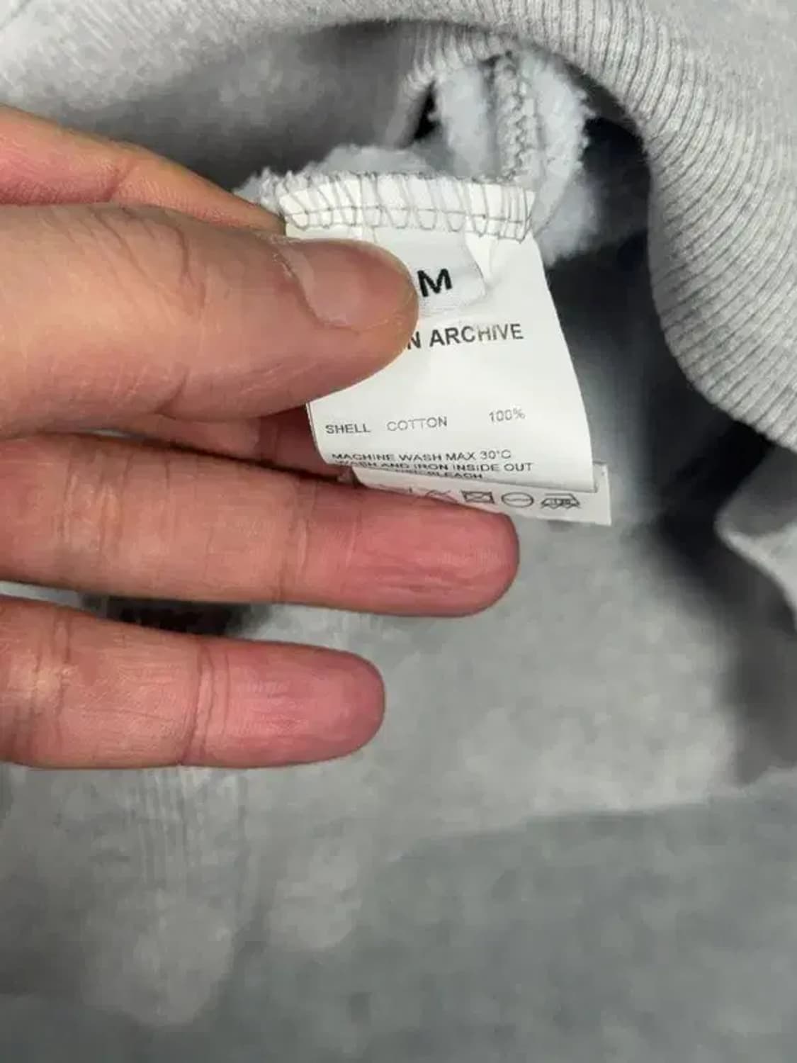 유니온 아카이브 라이트 그레이 로고 후드티 M 상품이미지8