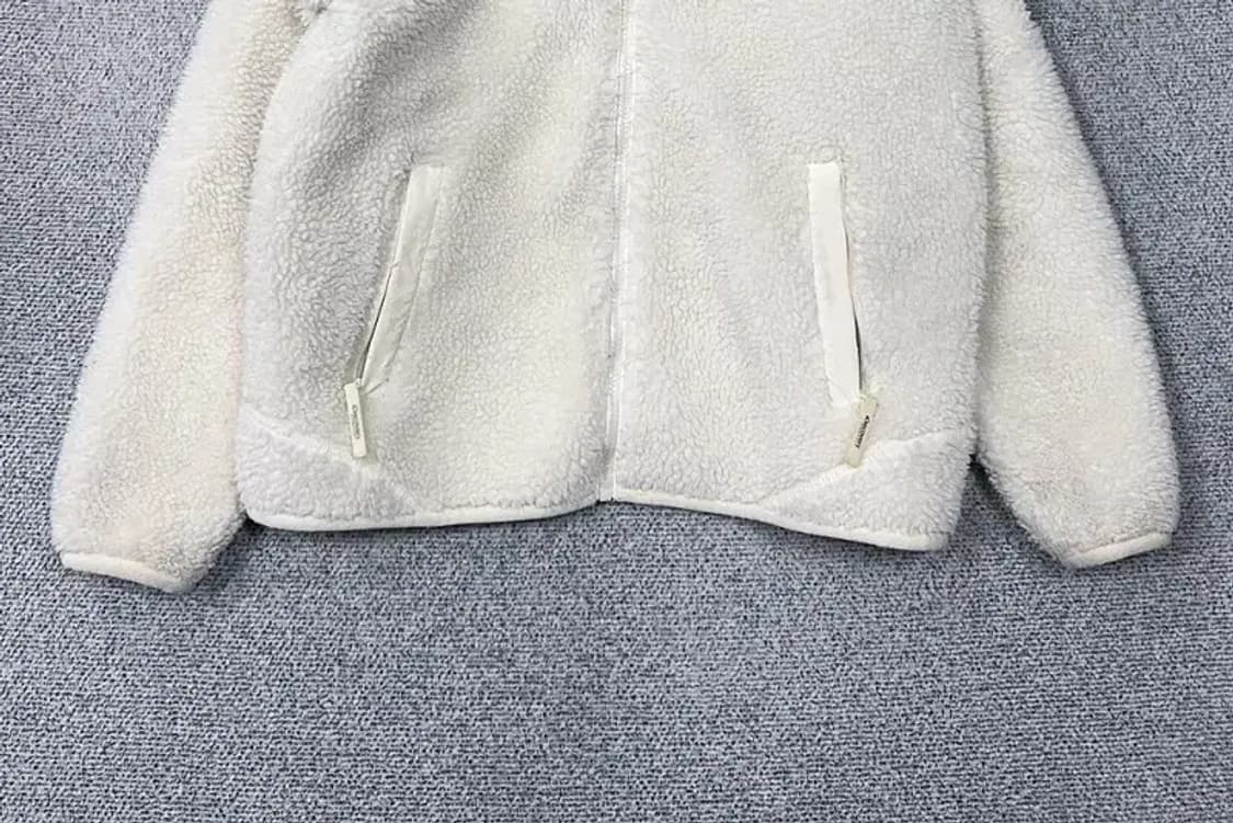 디스커버리 화이트 뽀글이 후리스 점퍼 95 상품이미지4