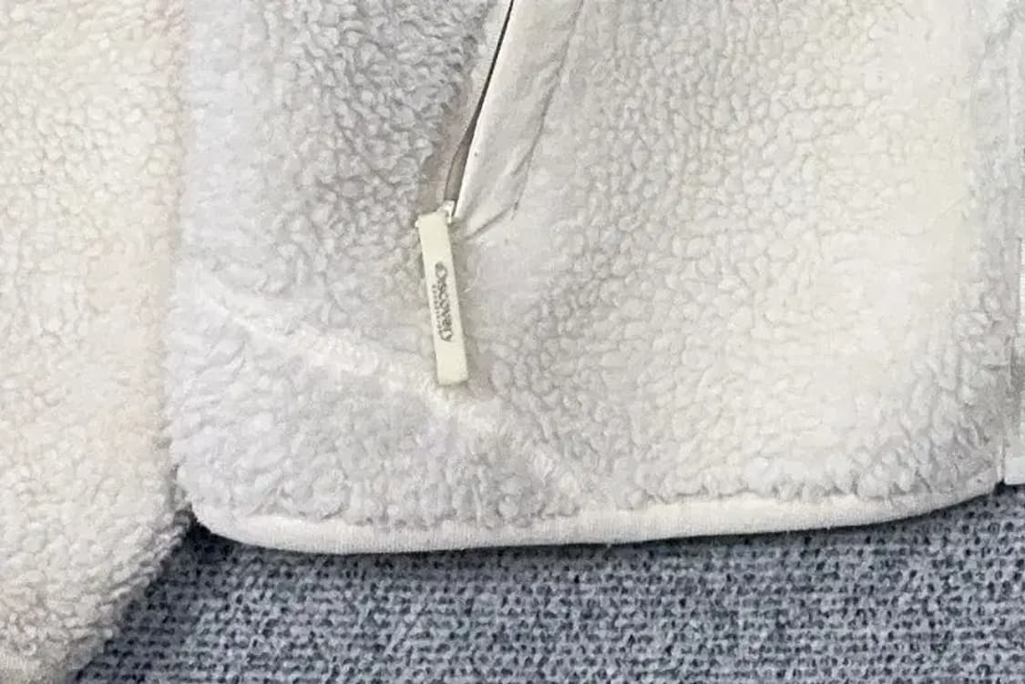 디스커버리 화이트 뽀글이 후리스 점퍼 95 상품이미지5