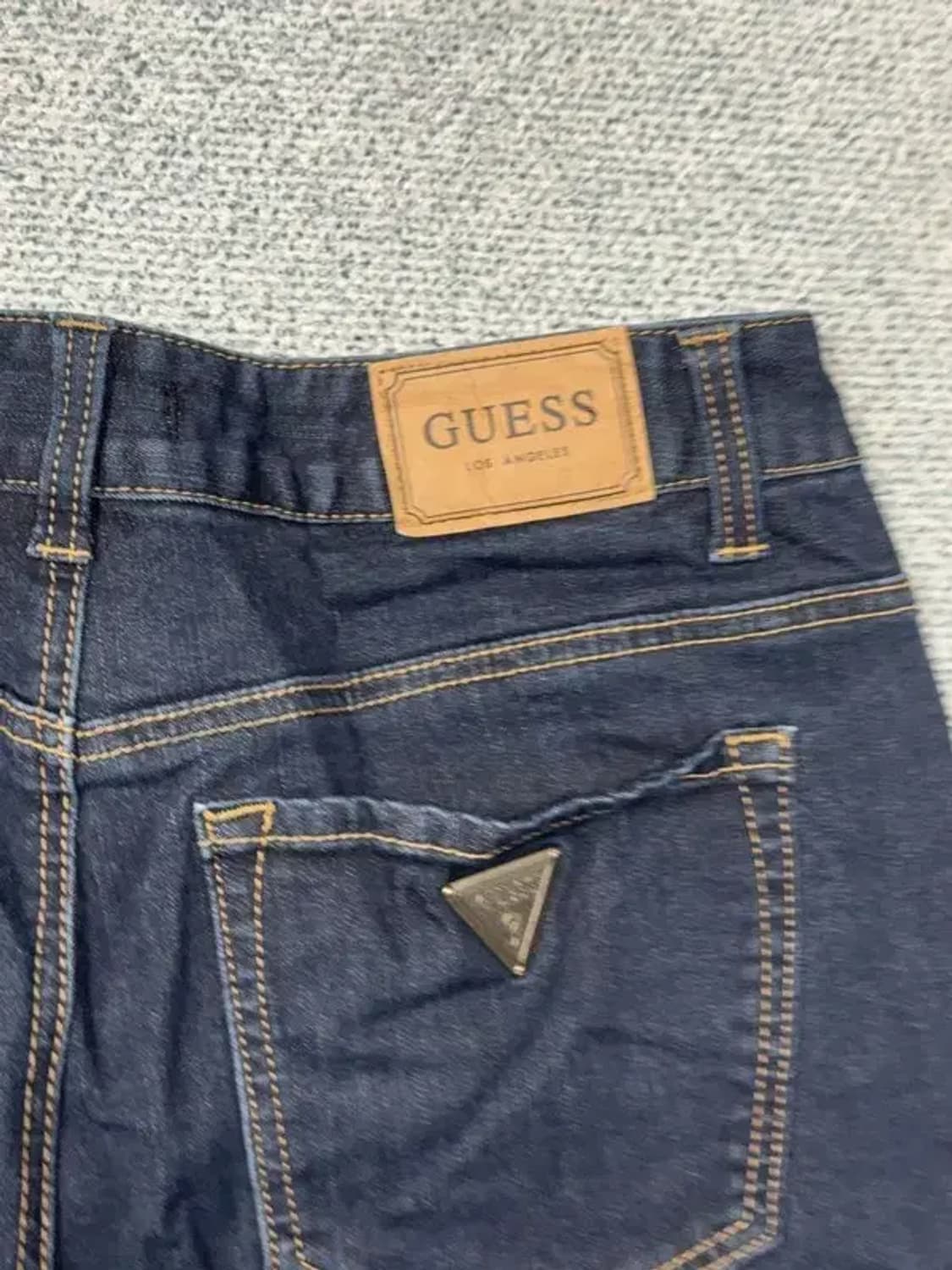 게스 삼각 로고 진청 캐주얼 청바지 76(30) 상품이미지6