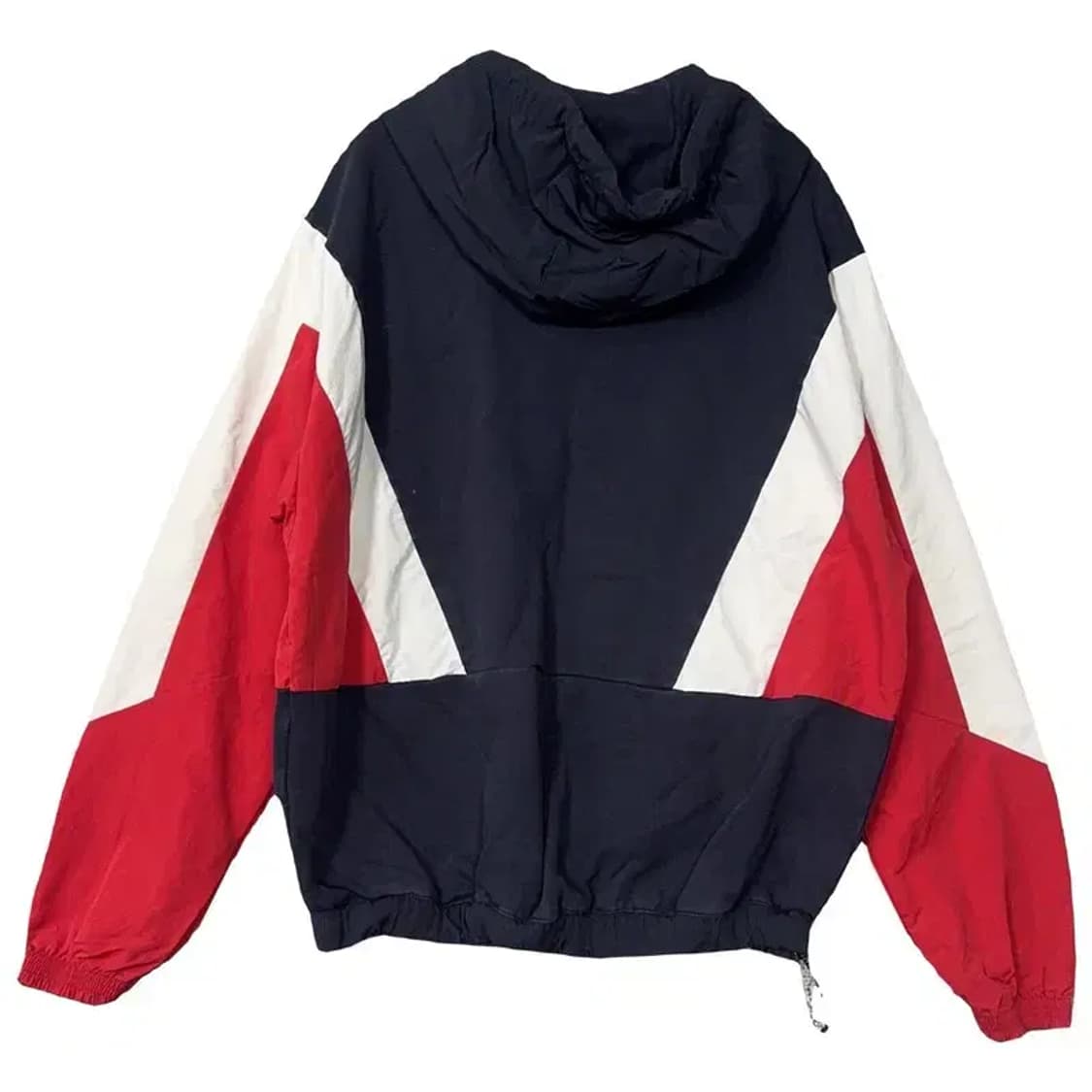 휠라 네이비 로고 웜업 바람막이 후드 90(S) 상품이미지2