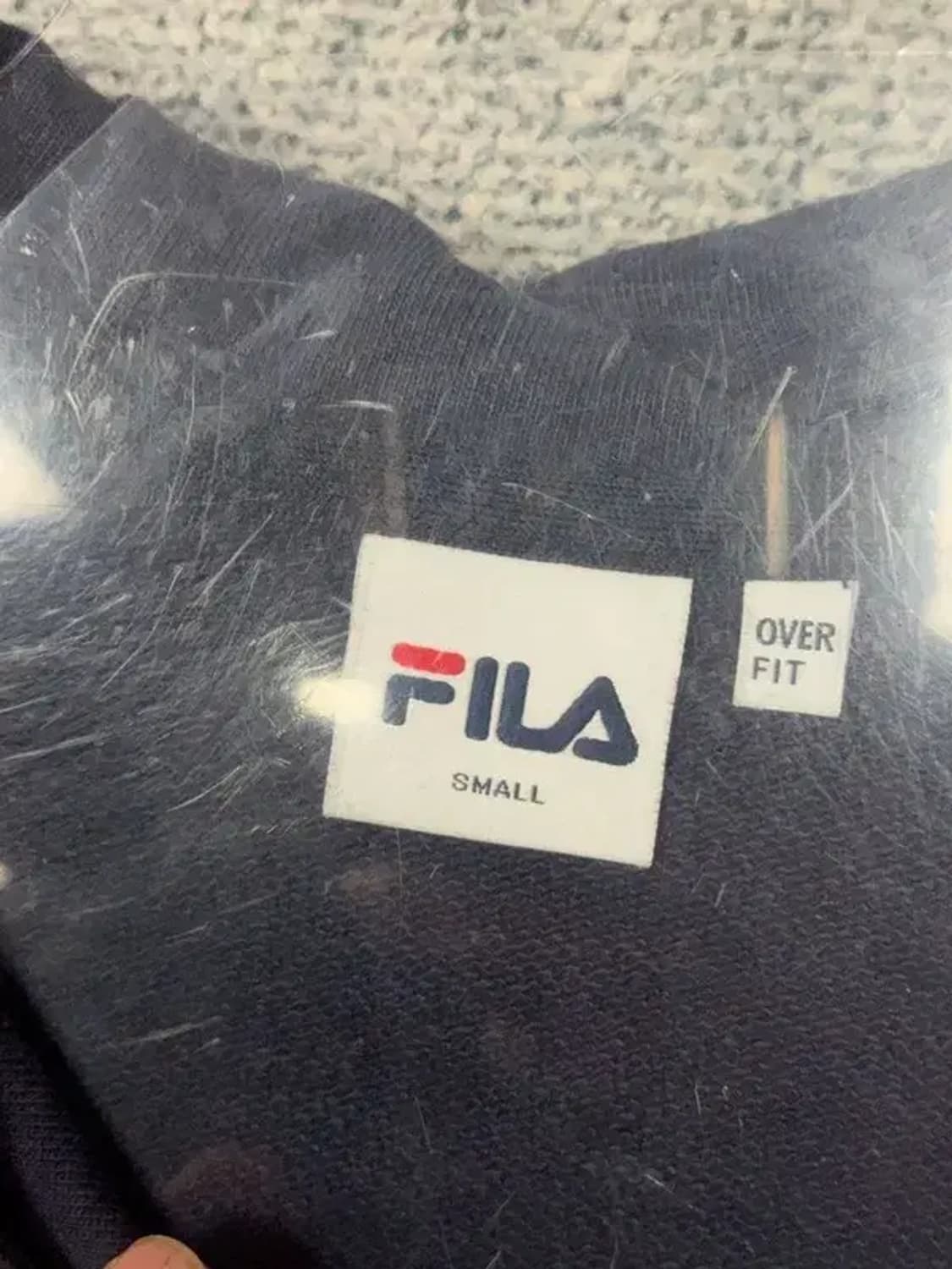 휠라 네이비 로고 웜업 바람막이 후드 90(S) 상품이미지5