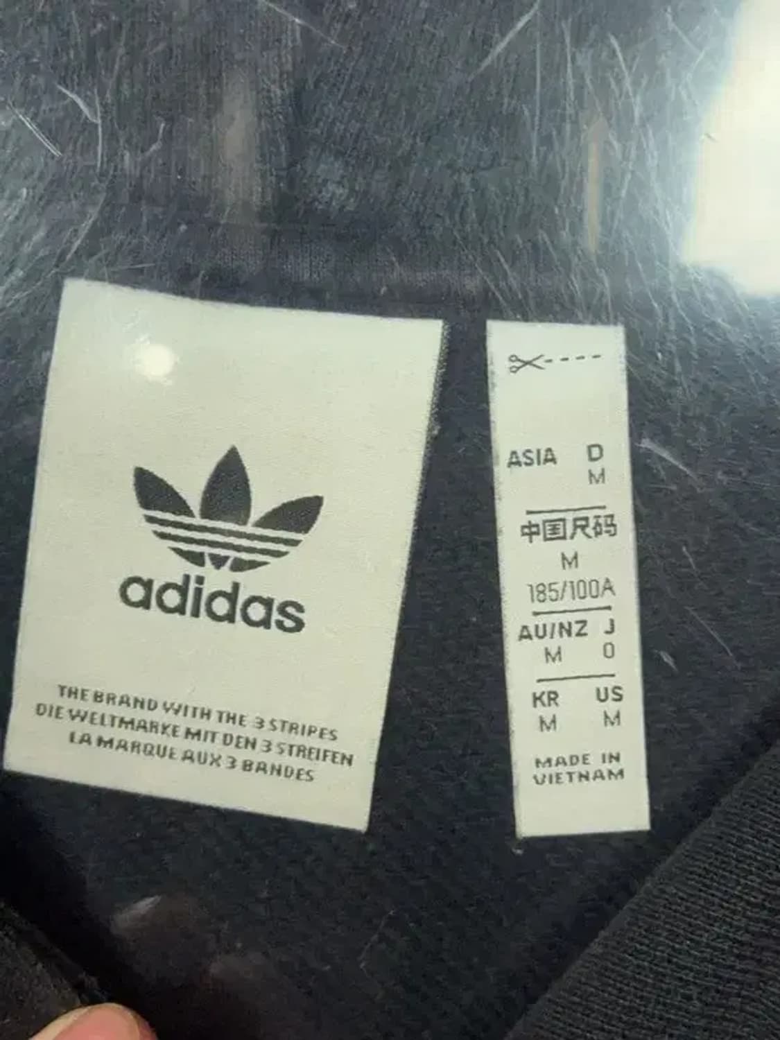 아디다스 블랙 불꽃 로고 후드티 M 상품이미지7