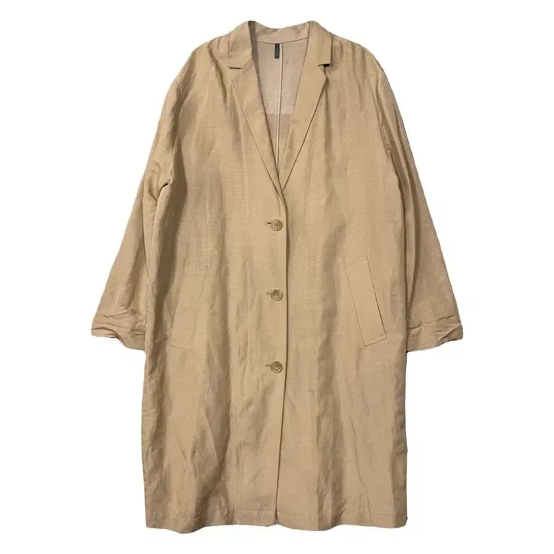 베네통 베이지 오버핏 코트 44 상품이미지1