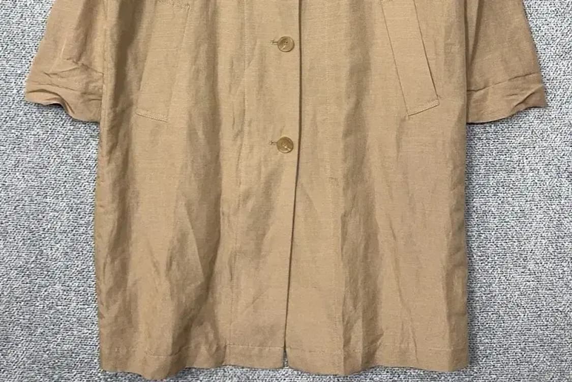 베네통 베이지 오버핏 코트 44 상품이미지4