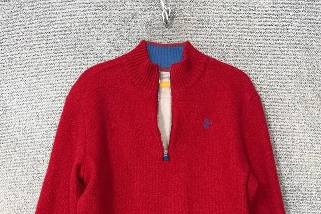 루이까스텔 레드 로고 골프 니트 100 상품이미지3