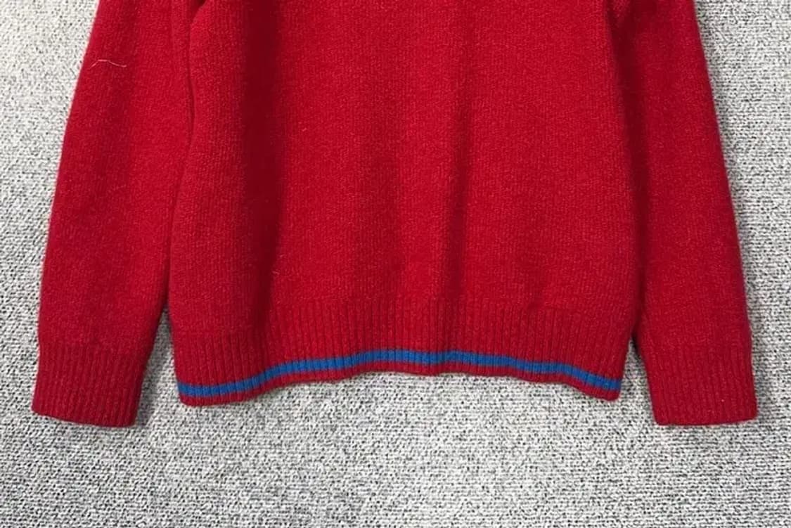 루이까스텔 레드 로고 골프 니트 100 상품이미지4