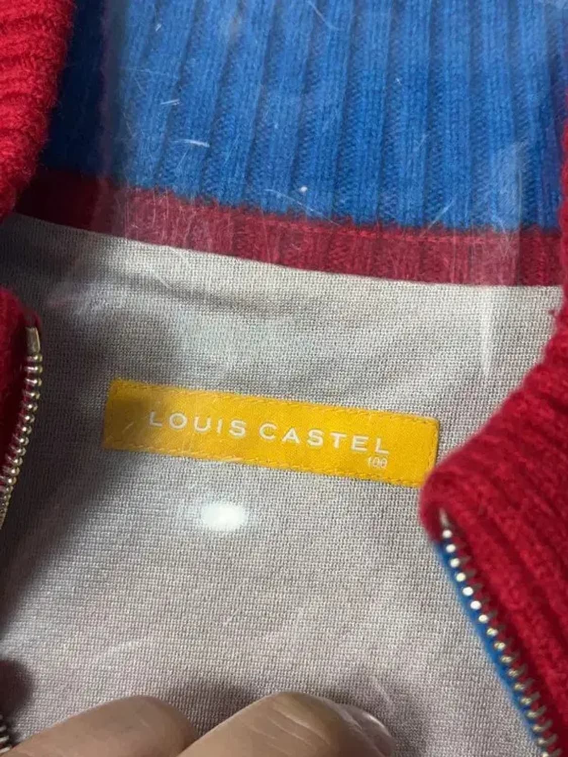 루이까스텔 레드 로고 골프 니트 100 상품이미지7