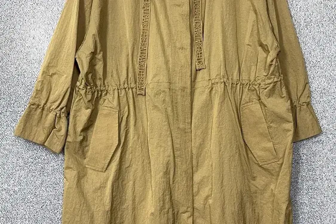 칼 라거펠트 카키 나일론 오버핏 코트 90 상품이미지4